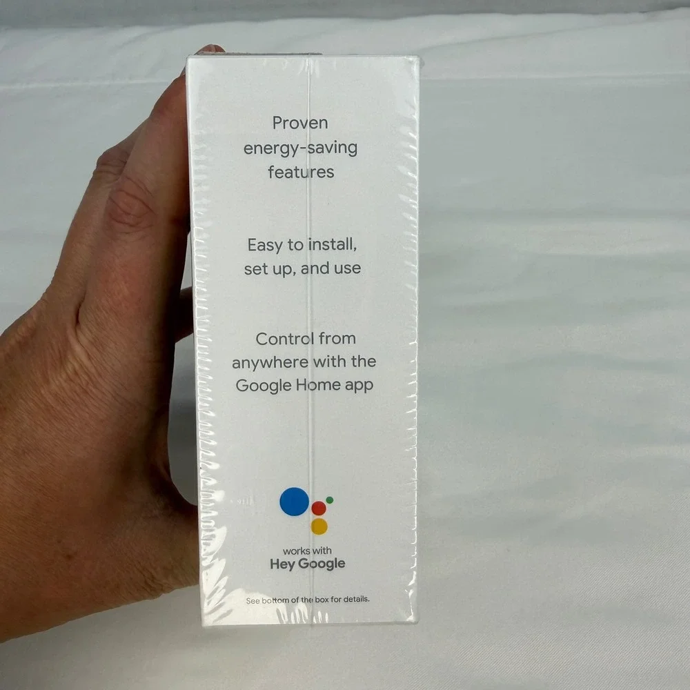 Google Nest Thermostat Smart Programmable WiFi Snow White GA01334-US New